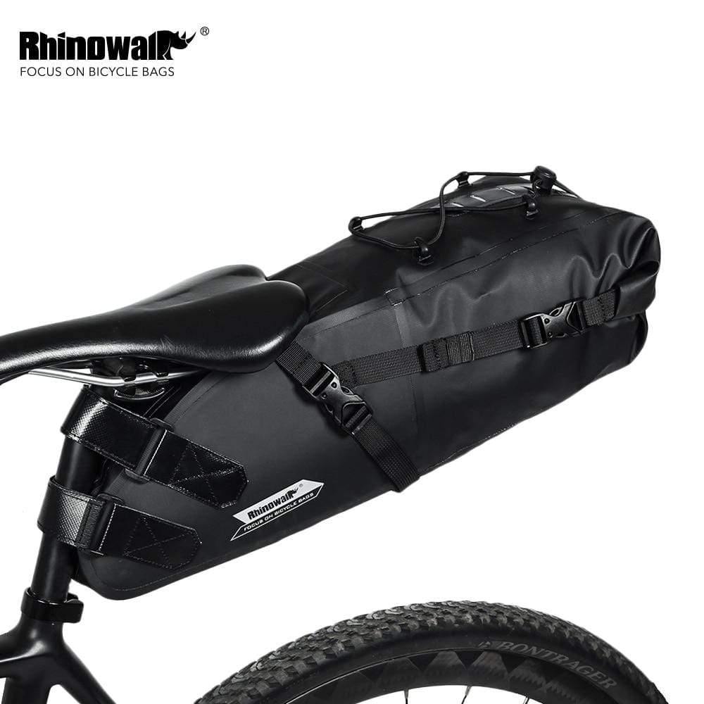 Planet Gates 10L Full Waterproof Bicycle Saddle Bag Road Mountain Bike Cycling Rear Rack Bag Luggage Pannier Bike Accessories New