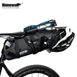 Planet Gates 10L Full Waterproof Bicycle Saddle Bag Road Mountain Bike Cycling Rear Rack Bag Luggage Pannier Bike Accessories New