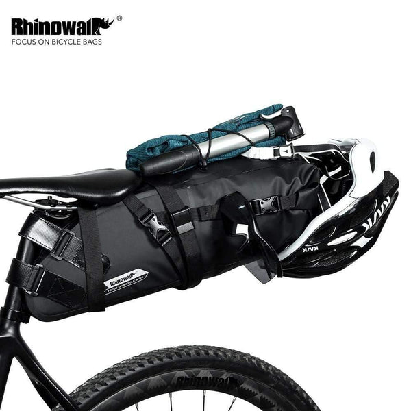 Planet Gates 10L Full Waterproof Bicycle Saddle Bag Road Mountain Bike Cycling Rear Rack Bag Luggage Pannier Bike Accessories New
