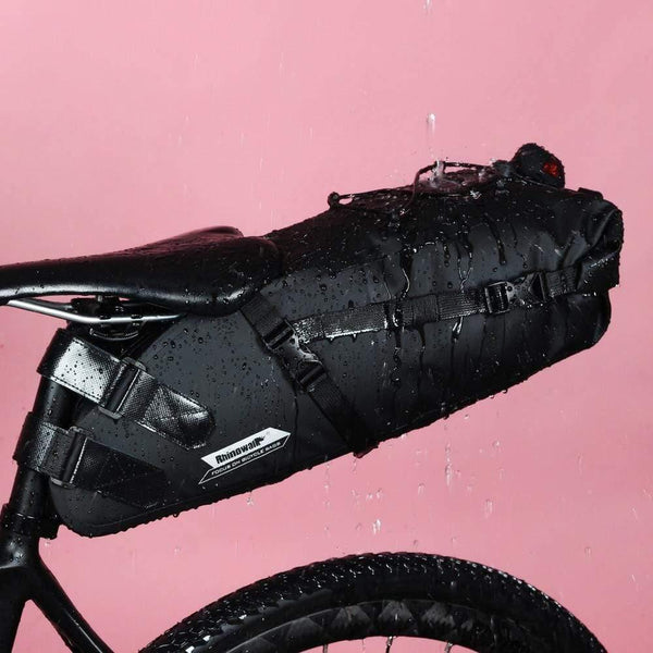 Planet Gates 10L Full Waterproof Bicycle Saddle Bag Road Mountain Bike Cycling Rear Rack Bag Luggage Pannier Bike Accessories New