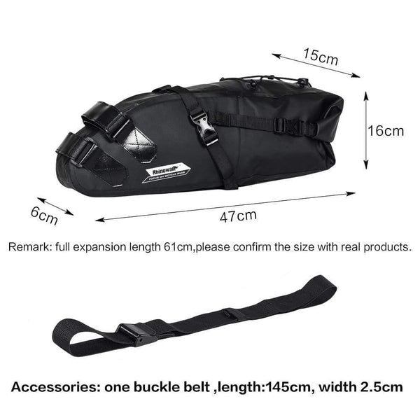 Planet Gates 10L Full Waterproof Bicycle Saddle Bag Road Mountain Bike Cycling Rear Rack Bag Luggage Pannier Bike Accessories New