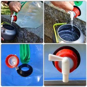 Planet Gates 10L PVC Outdoor Folding Collapsible Drinking Water Bag Storage Car Water Carrier Container for Outdoor Camping Hiking Picnic Bag
