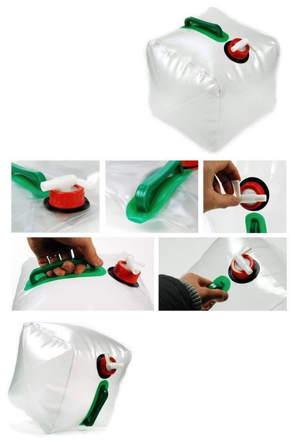 Planet Gates 10L PVC Outdoor Folding Collapsible Drinking Water Bag Storage Car Water Carrier Container for Outdoor Camping Hiking Picnic Bag