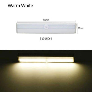 Planet Gates 10Leds Warm White LED Night Light Motion Sensor Bar light DC3V/6V Induction Distance OF 3~5 Meters LED Lamp For Closet Cabinet Emergency Lighting