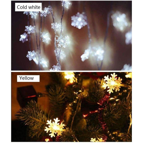 Planet Gates 10M 100Leds 220V Christmas Tree Snow Flakes Led String Fairy Light Xmas Party Home Wedding Garden Garland Christmas Decorations