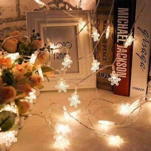 Planet Gates 10M 100Leds 220V Christmas Tree Snow Flakes Led String Fairy Light Xmas Party Home Wedding Garden Garland Christmas Decorations