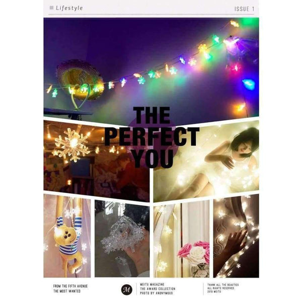 Planet Gates 10M 100Leds 220V Christmas Tree Snow Flakes Led String Fairy Light Xmas Party Home Wedding Garden Garland Christmas Decorations