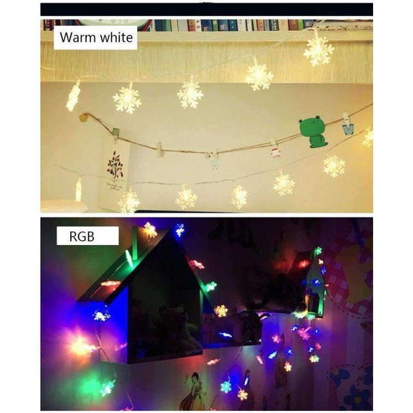 Planet Gates 10M 100Leds 220V Christmas Tree Snow Flakes Led String Fairy Light Xmas Party Home Wedding Garden Garland Christmas Decorations