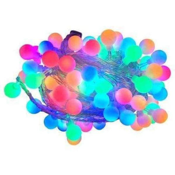 Planet Gates 10M 100LEDS EU Plug Christmas Tree Garland String Led Xmas Decoration Outdoor Ball Curtain Fairy Holiday Lights