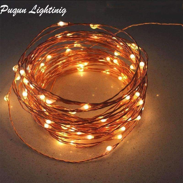 Planet Gates 10M 20M 30M 50M copper wire led fairy light string holiday lighting for Christmas garland wedding party decoration with adaper