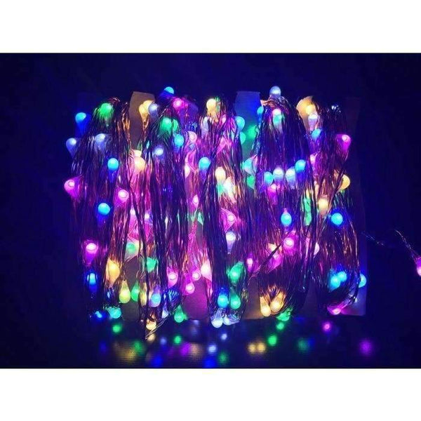 Planet Gates 10M/20M/30M/50M Led Silver/Copper Wire 100/200/300/500 LED String Fairy Starry Lights with Power Adapter (UK,US,EU,AU Plug)