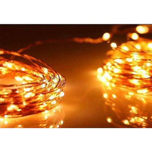 Planet Gates 10M/20M/30M/50M Led Silver/Copper Wire 100/200/300/500 LED String Fairy Starry Lights with Power Adapter (UK,US,EU,AU Plug)
