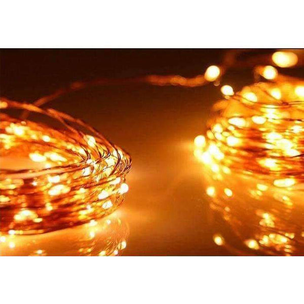 Planet Gates 10M/20M/30M/50M Led Silver/Copper Wire 100/200/300/500 LED String Fairy Starry Lights with Power Adapter (UK,US,EU,AU Plug)