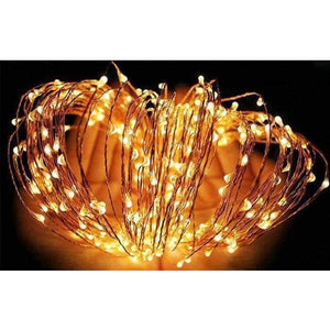Planet Gates 10M/20M/30M/50M Led Silver/Copper Wire 100/200/300/500 LED String Fairy Starry Lights with Power Adapter (UK,US,EU,AU Plug)