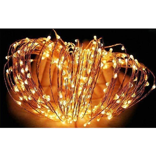 Planet Gates 10M/20M/30M/50M Led Silver/Copper Wire 100/200/300/500 LED String Fairy Starry Lights with Power Adapter (UK,US,EU,AU Plug)