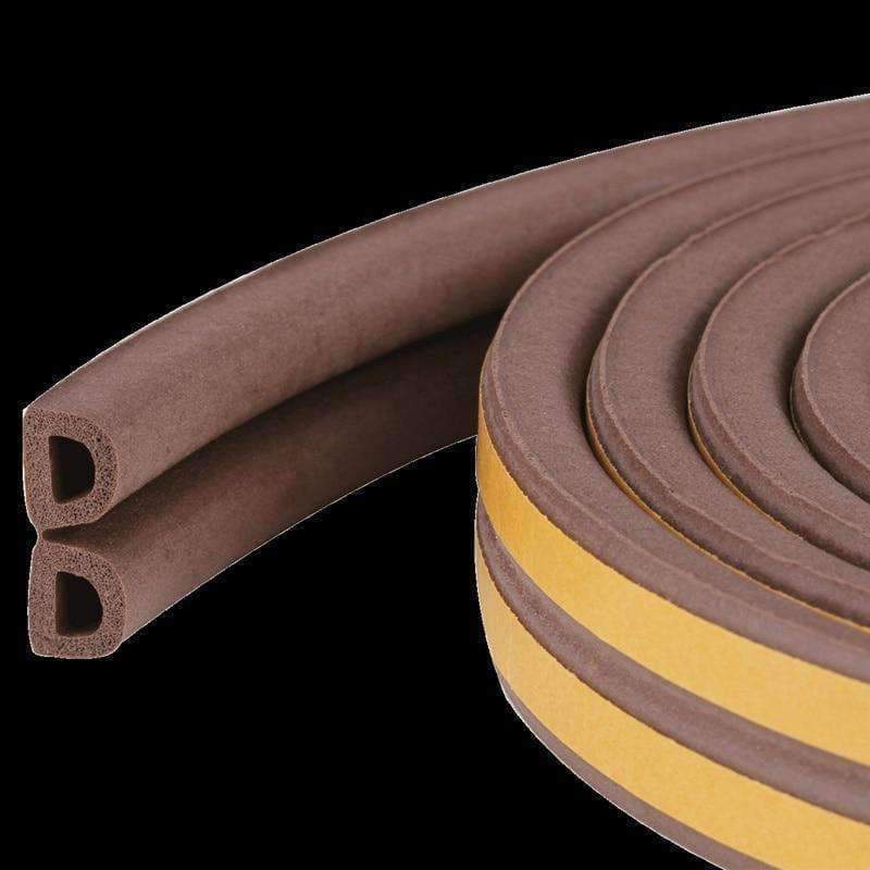 Planet Gates 10M D/E/P Type Self Adhesive Seal Strips Windproof Soundproof Window Door Seal Tape Anti-collision Rubber Strip Hardware Tools