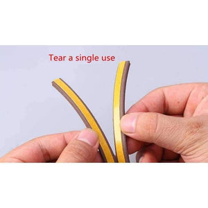 Planet Gates 10M D/E/P Type Self Adhesive Seal Strips Windproof Soundproof Window Door Seal Tape Anti-collision Rubber Strip Hardware Tools