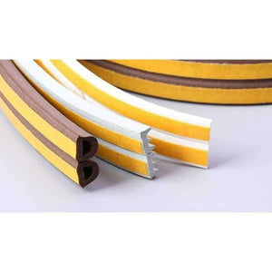 Planet Gates 10M D/E/P Type Self Adhesive Seal Strips Windproof Soundproof Window Door Seal Tape Anti-collision Rubber Strip Hardware Tools