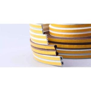 Planet Gates 10M D/E/P Type Self Adhesive Seal Strips Windproof Soundproof Window Door Seal Tape Anti-collision Rubber Strip Hardware Tools