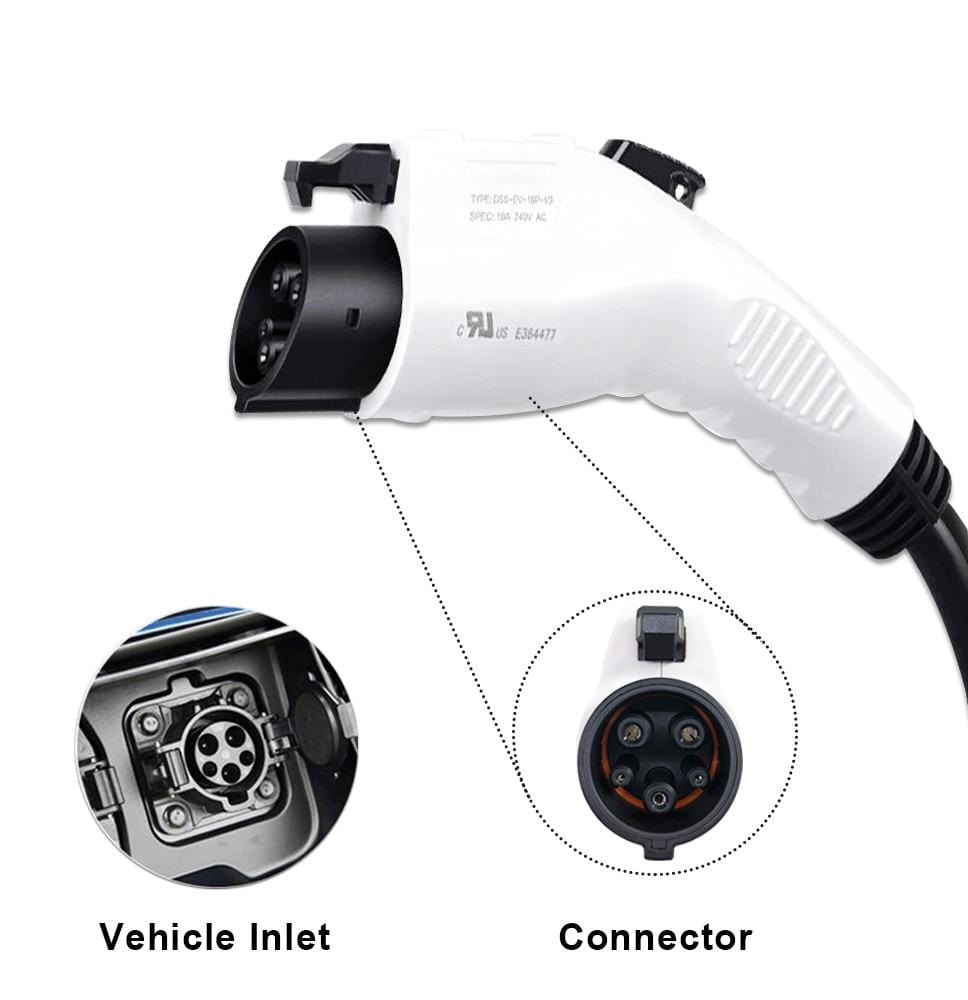 Planet Gates 10M J1772  EVSE  input ev plug Duosida level 2 EV Charger 16A Type 1 schuko for electric car Charging mode 2 plug  STOCK!