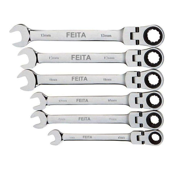 Planet Gates 10mm 1pc FEITA  8-13mm Wrench Set Torque flexible Open End Bike Spanner Car Repair Hand Tools(1PC & 6PCS/Set)