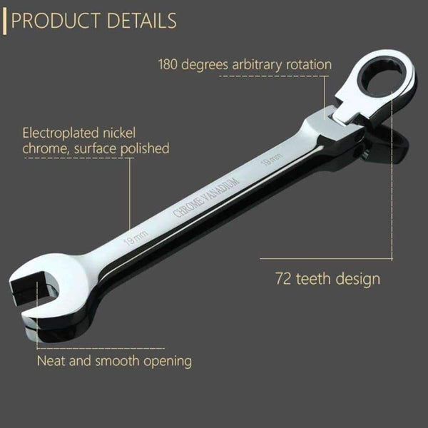 Planet Gates 10mm 1pc FEITA  8-13mm Wrench Set Torque flexible Open End Bike Spanner Car Repair Hand Tools(1PC & 6PCS/Set)