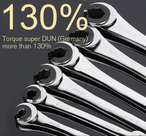 Planet Gates 10mm Activity Fixed Or Active Dual-Use Fast Plum Opening Ratchet Spanners Pipe Wrench 72 Tooth Chrome Vanadium Alloy Steel Car Repair Tools