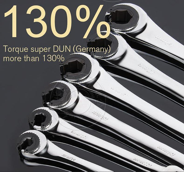 Planet Gates 10mm Activity Fixed Or Active Dual-Use Fast Plum Opening Ratchet Spanners Pipe Wrench 72 Tooth Chrome Vanadium Alloy Steel Car Repair Tools