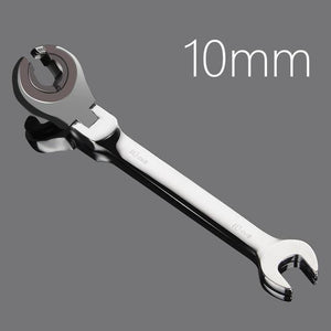 Planet Gates 10mm Activity Fixed Or Active Dual-Use Fast Plum Opening Ratchet Spanners Pipe Wrench 72 Tooth Chrome Vanadium Alloy Steel Car Repair Tools