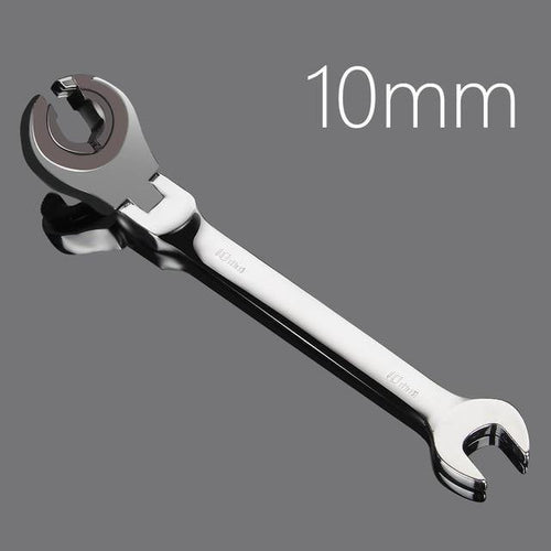 Planet Gates 10mm Activity Fixed Or Active Dual-Use Fast Plum Opening Ratchet Spanners Pipe Wrench 72 Tooth Chrome Vanadium Alloy Steel Car Repair Tools