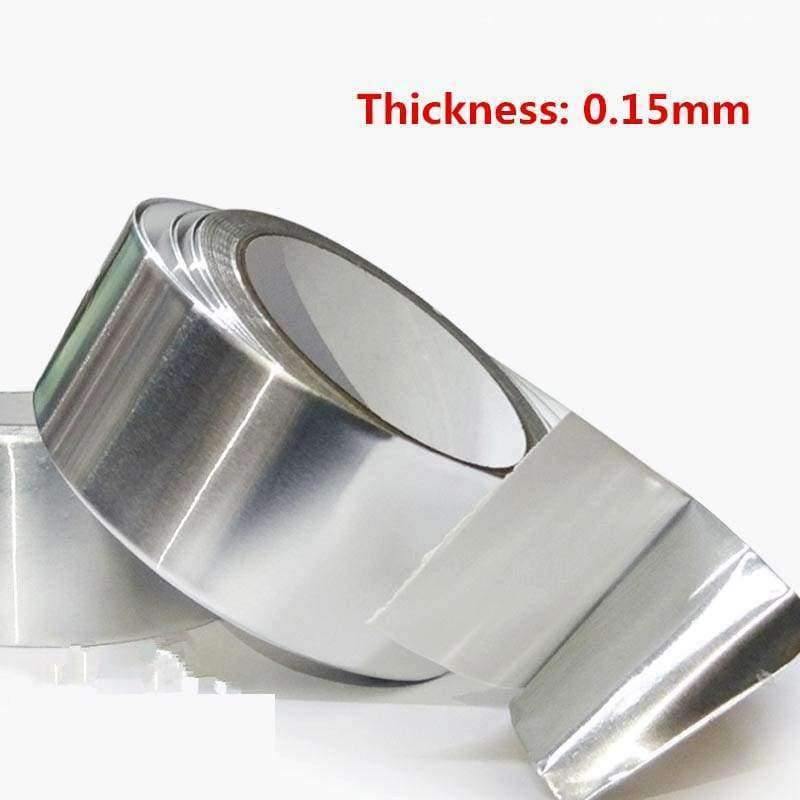 Planet Gates 10mm Aluminum Foil Tape 20m* 0.15mm Aluminum Adhesive Tape High Temperature Tape Sealed waterproof shield signal