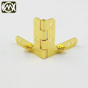 10pc 43*50mm*90Deg  Support Iron Jewelrybox Hinge Spring Hinge For Collection Case High Strength Packing Box Hinges W-033
