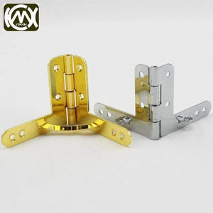 10pc 43*50mm*90Deg  Support Iron Jewelrybox Hinge Spring Hinge For Collection Case High Strength Packing Box Hinges W-033