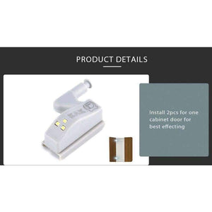 Planet Gates 10PC KAK Universal Hinge Light Kitchen Bedroom Cabinet Cupboard Wardrobe 0.25W Inner LED Sensor Light Furniture Hardware