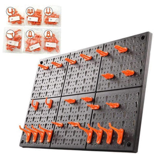 Planet Gates 10pc/set Wall-Mounted Hardware Tool Hanging board Hole plate hook Parts Storage box Garage Unit Shelving Tool organize Box
