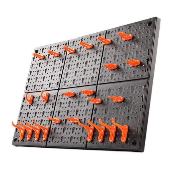 Planet Gates 10pc/set Wall-Mounted Hardware Tool Hanging board Hole plate hook Parts Storage box Garage Unit Shelving Tool organize Box