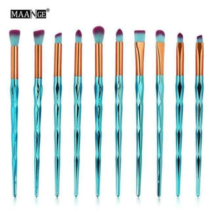 Planet Gates 10pcs 1 5-20Pcs Diamond Makeup Brushes Set Fan Powder Foundation Blush Eye shadow Lip Cosmetic Beautiful Make Up Brush Tools