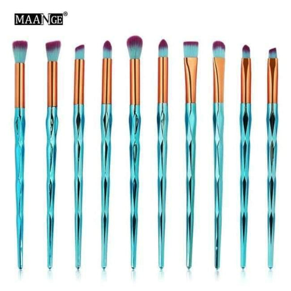 Planet Gates 10pcs 1 5-20Pcs Diamond Makeup Brushes Set Fan Powder Foundation Blush Eye shadow Lip Cosmetic Beautiful Make Up Brush Tools