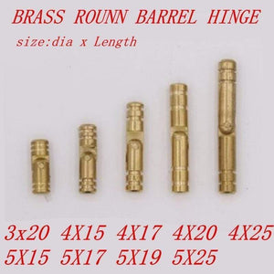 10pcs 10 Type  3mm 4mm  5mm Solid Brass Copper Jewelry Chest  Music Box Wine Wooden Case Hidden Invisible Concealed Barrel Hinge