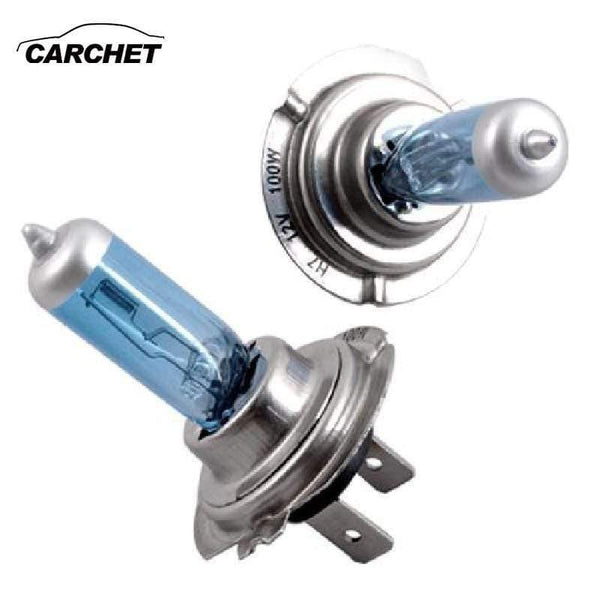 Planet Gates 10PCS 12V 100W  White 6500k  Blue Car Head Light Lamp Bulbs Sponge H7 car lights 12V Universal Car headlight