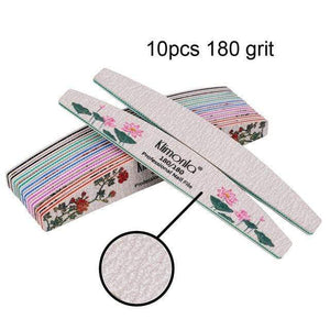 Planet Gates 10pcs 180 Grit 3/5/10pcs lot New Nail File Flower Printed Nail buffer Colorful Lime a ongle 80/100/150/180/240 Professional Manicure Tools