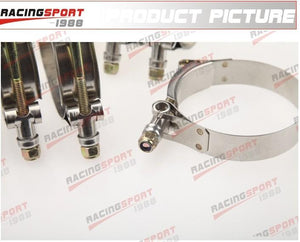 Planet Gates 10PCS 2" inch Turbo Pipe Hose Coupler T-bolt Clamp Stainless Steel 54-62mm