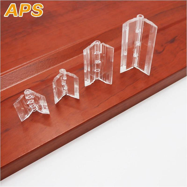 10Pcs 25X33mm 30X33mm 45x33mm 65x42mm  Plastic Folding Hinges Transparent Plexiglass Hinge Durable Clear Acrylic