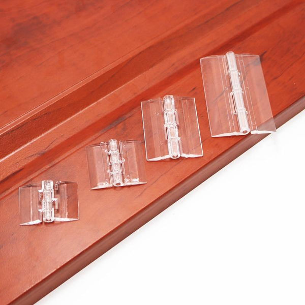 10Pcs 25X33mm 30X33mm 45x33mm 65x42mm  Plastic Folding Hinges Transparent Plexiglass Hinge Durable Clear Acrylic