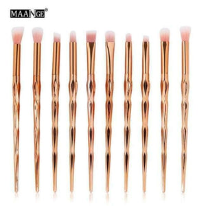 5-20Pcs Diamond Makeup Brushes Set Fan Powder Foundation Blush Eye Shadow Lip Cosmetic Beautiful Make Up Brush Tools - 10Pcs 3