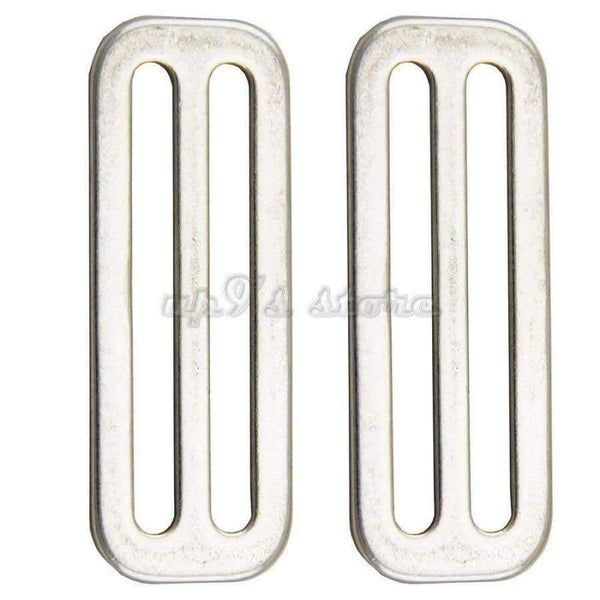 Planet Gates 10pcs 316 Stainless Steel Scuba Diving Belt Clip BCD Accessories BC Webbing 2'' Belt Keeper Buckle Clip Point