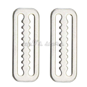 Planet Gates 10pcs 316 Stainless Steel Scuba Diving Belt Clip BCD Accessories BC Webbing 2'' Belt Keeper Buckle Clip Point