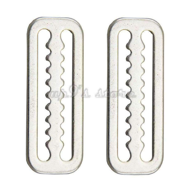 Planet Gates 10pcs 316 Stainless Steel Scuba Diving Belt Clip BCD Accessories BC Webbing 2'' Belt Keeper Buckle Clip Point
