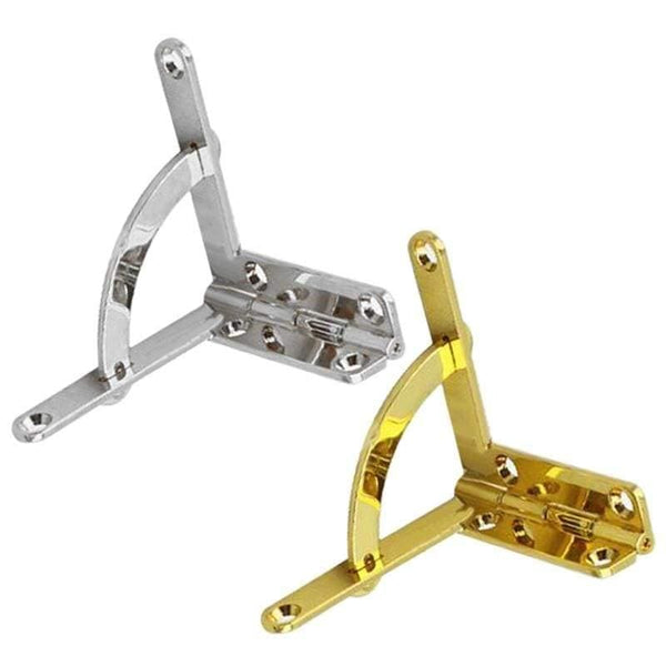 Planet Gates 10Pcs 33x30mm Antique Jewelry Boxs Hinge Max Open 90 deg/Support Iron Spring Hinge Retro Bronze For Miniature Furniture Hinge