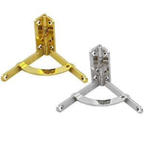 Planet Gates 10Pcs 33x30mm Antique Jewelry Boxs Hinge Max Open 90 deg/Support Iron Spring Hinge Retro Bronze For Miniature Furniture Hinge